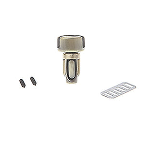THINKTHENDO Bag with Parts & Accessories Durable Metal Clasp Turn Lock Twist Lock for DIY Handbag Bag Purse Hardware