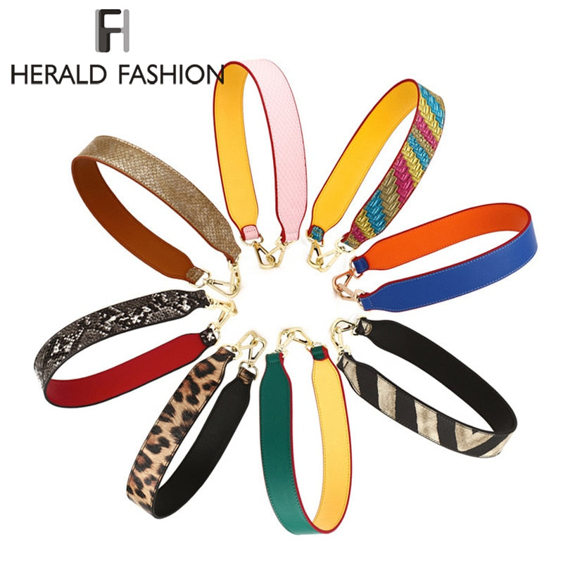 Herald Fashion Women Detachable Bag Handle Quality Replacement Bags Strap Lady's PU Leather Shoulder Bag Parts Accessories Belts