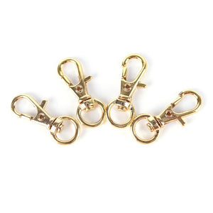 10Pcs Mini Rotatable Buckle Hook Lobster Key Chain Metal HIgh Quality Carabiner For Bag Parts & Accessories