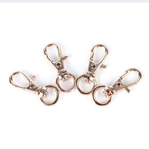 10Pcs Mini Rotatable Buckle Hook Lobster Key Chain Metal HIgh Quality Carabiner For Bag Parts & Accessories