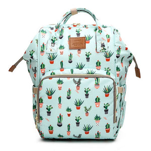 Cactus Printing Mummy Backpack