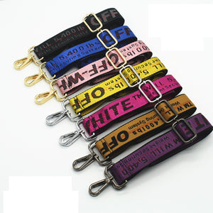 Striped Bag Straps DIY Bag Accessories Parts Replacement Shoulder Belts Handbag Strap Long Bands Handle Gold Buckle KZ1001