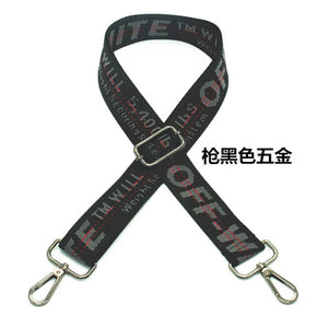 Striped Bag Straps DIY Bag Accessories Parts Replacement Shoulder Belts Handbag Strap Long Bands Handle Gold Buckle KZ1001