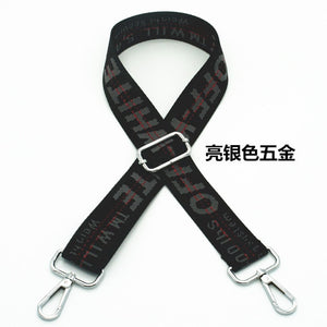 Striped Bag Straps DIY Bag Accessories Parts Replacement Shoulder Belts Handbag Strap Long Bands Handle Gold Buckle KZ1001