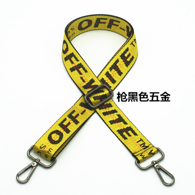 Striped Bag Straps DIY Bag Accessories Parts Replacement Shoulder Belts Handbag Strap Long Bands Handle Gold Buckle KZ1001