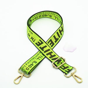 Striped Bag Straps DIY Bag Accessories Parts Replacement Shoulder Belts Handbag Strap Long Bands Handle Gold Buckle KZ1001