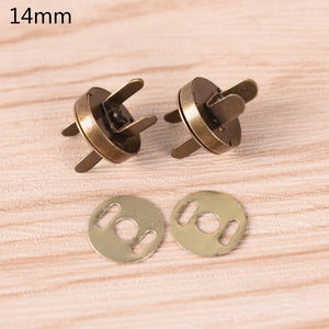 10pcs/lot High Quality 18mm/14mm Magnetic Snap DIY Handbag Purse Clasp Closures Metal Button Bag Accessories Parts Bag Button