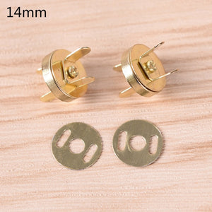10pcs/lot High Quality 18mm/14mm Magnetic Snap DIY Handbag Purse Clasp Closures Metal Button Bag Accessories Parts Bag Button