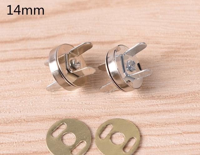 10pcs/lot High Quality 18mm/14mm Magnetic Snap DIY Handbag Purse Clasp Closures Metal Button Bag Accessories Parts Bag Button