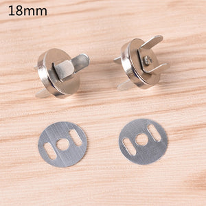 10pcs/lot High Quality 18mm/14mm Magnetic Snap DIY Handbag Purse Clasp Closures Metal Button Bag Accessories Parts Bag Button