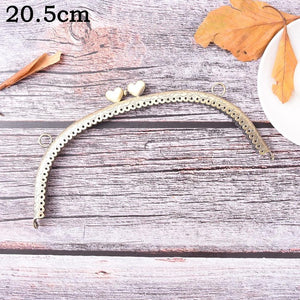 1 Pcs Heart Purse Metal Kiss Clasp Lock Handbag Handle Coin Bag Frame Handle Arch For DIY Purse Bag 4 Sizes